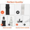 image5 STARS UNITED Bed Sheet Straps Set  Easy to Use Adjustable Elastic Fasteners with Metal Clips  Sheet Holders for Corners  Fitted Sheet Clips to Hold Sheets in Place  4 Pcs GreyBlack