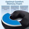 image5 STARS UNITED Donut Pillow Hemorrhoid Tailbone Cushion  Large Cushion for Pain Relief  Coccyx Prostate Sciatica Pelvic Floor Pressure Sores Pregnancy Postpartum Recovery BlackArctic Black