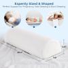 image5 STARS UNITED Donut Pillow Hemorrhoid Tailbone Cushion and Memory Foam Bolster Pillow Grey for Legs and for Back Pain