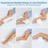 image5 STARS UNITED Donut Pillow Hemorrhoid Tailbone Cushion and Memory Foam Bolster Pillow Grey for Legs and for Back Pain
