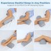 image5 STARS UNITED Half Moon Bolster SemiRoll Pillow and Knee Pillow for Side Sleepers  Bundle 100 Memory Foam