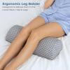 image5 STARS UNITED Half Moon Bolster SemiRoll Pillow and Knee Pillow for Side Sleepers  Bundle 100 Memory Foam