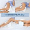 image5 STARS UNITED Half Moon Bolster SemiRoll Pillow and Knee Pillow for Side Sleepers and Donut Pillow Hemorrhoid Tailbone Cushion Bundle