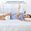 image5 STARS UNITED Knee Pillow Memory Foam Leg Pillow for Side Sleeping and Bunion Relief Sleeve with Gel Cushion Beige Large Size Bundle