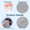 image5 STARS UNITED Knee Pillow for Back Sleeping  Memory Foam Cushion for Sciatica Pain Relief  Under Leg Support for Sleeping on Back  Half Moon Bolster for Bed WhiteNatural Gray