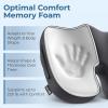 image5 STARS UNITED Knee Pillow for Side Sleepers  100 Memory Foam and Seat Cushion for Desk Chair Bundle