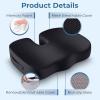 image5 STARS UNITED Knee Pillow for Side Sleepers  100 Memory Foam and Seat Cushion for Desk Chair Bundle