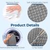 image5 STARS UNITED Knee Pillow for Side Sleepers  Hip Pain Relief Memory Foam Leg Cushion for Side Sleeping  Between Legs Pillow for Sciatica ampamp Lower Back Pain WhiteGray