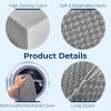 image5 STARS UNITED Knee Pillow for Side Sleepers  Hip Pain Relief Memory Foam Leg Cushion for Side Sleeping  Between Legs Pillow for Sciatica ampamp Lower Back Pain WhiteGray