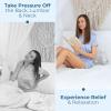 image5 STARS UNITED Knee Pillow for Side Sleepers and Half Moon Bolster SemiRoll Pillow  Cooling Cover  Bundle 100 Memory Foam