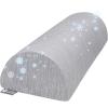 image5 STARS UNITED Knee Pillow for Side Sleepers and Half Moon Bolster SemiRoll Pillow  Cooling Cover  Bundle 100 Memory Foam