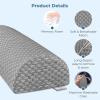 image5 STARS UNITED Knee Pillow for Side Sleepers and Memory Foam Bolster Pillow for Legs and for Back Pain Bundle