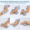 image5 STARS UNITED Knee Pillow for Side Sleepers and Memory Foam Bolster Pillow for Legs and for Back Pain Bundle
