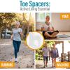 image5 STARS UNITED Pinky Toe Spacers for Men ampamp Women  4 Gel Separators for Overlapping ampamp Curled Little Toes Bunions Alignment  Diabetic Foot Care Silicone Spreader Corrector ampamp Straightener ClearSmall 4 Pack