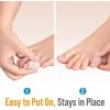image5 STARS UNITED Pinky Toe Spacers for Men ampamp Women  4 Gel Separators for Overlapping ampamp Curled Little Toes Bunions Alignment  Diabetic Foot Care Silicone Spreader Corrector ampamp Straightener ClearSmall 4 Pack