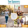 image5 STARS UNITED Pinky Toe Spacers for Men ampamp Women  4 Gel Separators for Overlapping ampamp Curled Little Toes Bunions Alignment  Diabetic Foot Care Silicone Spreader Corrector ampamp Straightener ClearBig 6 Pack