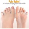 image5 STARS UNITED Pinky Toe Spacers for Men ampamp Women  4 Gel Separators for Overlapping ampamp Curled Little Toes Bunions Alignment  Diabetic Foot Care Silicone Spreader Corrector ampamp Straightener ClearSmall 4 Pack