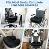 image5 STARS UNITED Seat Cushion for Tailbone Pain Relief  Memory Foam Lifting Pillow for Coccyx Hip Hemorrhoid Sciatica ampamp PostSurgery Recovery  Wheelchair Car Desk Gaming ampamp Office Chairs L GrayBlack