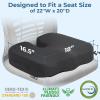 image5 STARS UNITED Seat Cushion for Tailbone Pain Relief  Memory Foam Lifting Pillow for Coccyx Hip Hemorrhoid Sciatica ampamp PostSurgery Recovery  Wheelchair Car Desk Gaming ampamp Office Chairs L GrayDark Gray