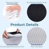 image5 STARS UNITED Seat Cushion for Tailbone Pain Relief  Memory Foam Lifting Pillow for Coccyx Hip Hemorrhoid Sciatica ampamp PostSurgery Recovery  Wheelchair Car Desk Gaming ampamp Office Chairs L GrayArctic Black