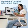 image5 STARS UNITED Seat Cushion for Tailbone Pain Relief  Memory Foam Lifting Pillow for Coccyx Hip Hemorrhoid Sciatica ampamp PostSurgery Recovery  Wheelchair Car Desk Gaming ampamp Office Chairs L GrayLight Gray