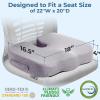 image5 STARS UNITED Seat Cushion for Tailbone Pain Relief  Memory Foam Lifting Pillow for Coccyx Hip Hemorrhoid Sciatica ampamp PostSurgery Recovery  Wheelchair Car Desk Gaming ampamp Office Chairs L GrayLight Gray