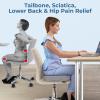 image5 STARS UNITED Seat Cushion for Tailbone Pain Relief  Memory Foam Lifting Pillow for Coccyx Hip Hemorrhoid Sciatica ampamp PostSurgery Recovery  Wheelchair Car Desk Gaming ampamp Office Chairs L GrayLight Gray
