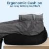 image5 STARS UNITED Seat Cushion for Tailbone Pain Relief  Memory Foam Lifting Pillow for Coccyx Hip Hemorrhoid Sciatica ampamp PostSurgery Recovery  Wheelchair Car Desk Gaming ampamp Office Chairs L GrayBlack