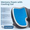 image5 STARS UNITED Seat Cushion for Tailbone Pain Relief  Memory Foam Lifting Pillow for Coccyx Hip Hemorrhoid Sciatica ampamp PostSurgery Recovery  Wheelchair Car Desk Gaming ampamp Office Chairs L GrayArctic Black