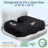 image5 STARS UNITED Seat Cushion for Tailbone Pain Relief  Memory Foam Lifting Pillow for Coccyx Hip Hemorrhoid Sciatica ampamp PostSurgery Recovery  Wheelchair Car Desk Gaming ampamp Office Chairs L GrayBlack