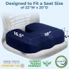 image5 STARS UNITED Seat Cushion for Tailbone Pain Relief  Memory Foam Lifting Pillow for Coccyx Hip Hemorrhoid Sciatica ampamp PostSurgery Recovery  Wheelchair Car Desk Gaming ampamp Office Chairs L GrayBlue