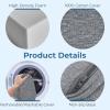 image5 STARS UNITED Small Knee Pillow for Side Sleepers  Wedge Firm Foam Support for Belly Back ampamp Knees  Compact Maternity Cushion for Travel ampamp Pregnancy Relief Natural Gray