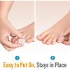 image5 STARS UNITED Toe Spacers for Men ampamp Women  4 Big and 2 Pinky Gel Separators for Overlapping ampamp Curled Toes Bunions Alignment  Diabetic Foot Care Silicone Spreader Corrector ampamp Straightener ClearSmall 4 Pack