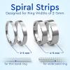 imageRing Sizers for Loose Rings  8 EasyClip Ring Adjusters and 6 Coil Adjusters  Finger Size Gauge  117 USA Rings Size12 pcs 16 mm