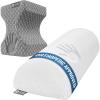 image5 STARS UNITED Half Moon Bolster SemiRoll Pillow and Knee Pillow for Side Sleepers  100 Memory Foam Bundle