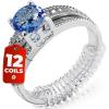 imageRing Sizers for Loose Rings  8 EasyClip Ring Adjusters and 6 Coil Adjusters  Finger Size Gauge  117 USA Rings Size12 pcs 16 mm