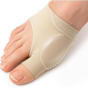 image5 STARS UNITED Bunion Relief Sleeve with Gel Cushion  2Pack Hallux Valgus Cover for Men and Women  Toe Spacer Socks with Pads for Comfort and ProtectionLargeXLarge 2 Pack AntiSlip