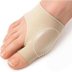 image5 STARS UNITED Bunion Relief Sleeve with Gel Cushion  2Pack Hallux Valgus Cover for Men and Women  Toe Spacer Socks with Pads for Comfort and ProtectionMedium 2 Pack