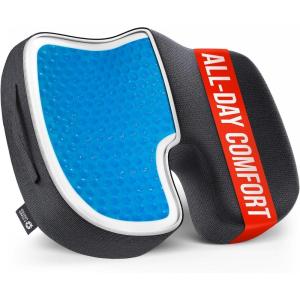 image5 STARS UNITED Seat Cushion for Tailbone Pain Relief  Memory Foam Lifting Pillow for Coccyx Hip Hemorrhoid Sciatica ampamp PostSurgery Recovery  Wheelchair Car Desk Gaming ampamp Office Chairs L GrayArctic Black