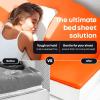 image5 STARS UNITED Bed Sheet Straps Set  Easy to Use Adjustable Elastic Fasteners with Metal Clips  Sheet Holders for Corners  Fitted Sheet Clips to Hold Sheets in Place  8 Pcs WhiteBlack