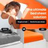image5 STARS UNITED Bed Sheet Straps Set  Easy to Use Adjustable Elastic Fasteners with Metal Clips  Sheet Holders for Corners  Fitted Sheet Clips to Hold Sheets in Place  8 Pcs WhiteGrey