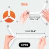 image5 STARS UNITED Bed Sheet Straps Set  Easy to Use Adjustable Elastic Fasteners with Metal Clips  Sheet Holders for Corners  Fitted Sheet Clips to Hold Sheets in Place  8 Pcs WhiteWhite