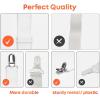 image5 STARS UNITED Bed Sheet Straps Set  Easy to Use Adjustable Elastic Fasteners with Metal Clips  Sheet Holders for Corners  Fitted Sheet Clips to Hold Sheets in Place  8 Pcs WhiteWhite