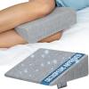 image5 STARS UNITED Small Knee Pillow for Side Sleepers  Wedge Firm Foam Support for Belly Back ampamp Knees  Compact Maternity Cushion for Travel ampamp Pregnancy Relief Arctic GrayArctic Gray