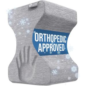 image5 STARS UNITED Small Knee Pillow for Side Sleepers  Wedge Firm Foam Support for Belly Back ampamp Knees  Compact Maternity Cushion for Travel ampamp Pregnancy Relief Arctic GrayArctic Gray