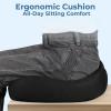 image5 STARS UNITED Seat Cushion for Tailbone Pain Relief  Memory Foam Cushion for Coccyx Hip Sciatica amp PostSurgery Recovery  Wheelchair Car Desk Gaming amp Office Chairs Black XXLarge