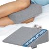 image5 STARS UNITED Small Knee Pillow for Side Sleepers  Wedge Firm Foam Support for Belly Back amp Knees  Compact Maternity Cushion for Travel amp Pregnancy Relief Arctic GrayNatural Gray