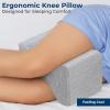 image5 STARS UNITED Large Knee Pillow for Side Sleepers  Hip Pain Relief Memory Foam Leg Cushion for Side Sleeping  Between Legs Pillow for Sciatica amp Lower Back Pain Arctic GrayArctic Gray
