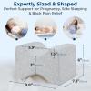 image5 STARS UNITED Large Knee Pillow for Side Sleepers  Hip Pain Relief Memory Foam Leg Cushion for Side Sleeping  Between Legs Pillow for Sciatica amp Lower Back Pain Arctic GrayNatural Gray