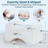 image5 STARS UNITED Large Knee Pillow for Side Sleepers  Hip Pain Relief Memory Foam Leg Cushion for Side Sleeping  Between Legs Pillow for Sciatica amp Lower Back Pain Arctic GrayWhite